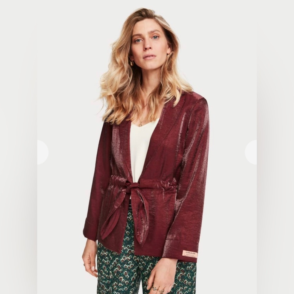 Scotch & Soda Tie Front Blazer (size XS)